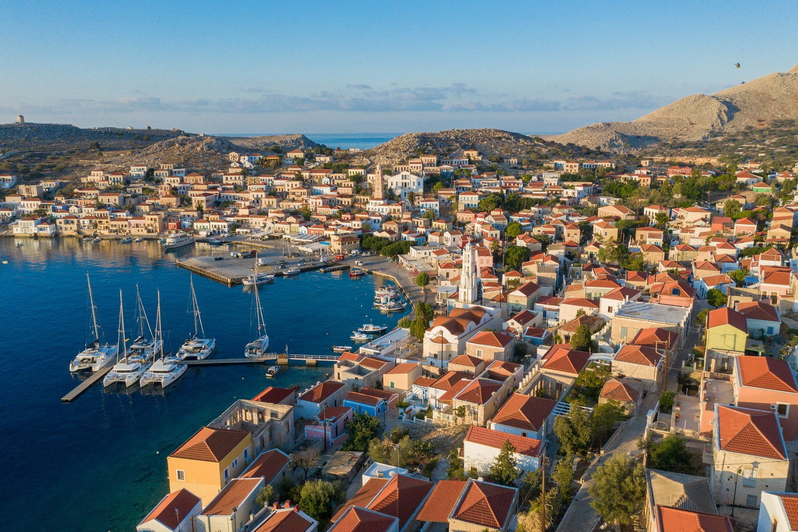 The village of Nimborio on Chalki island